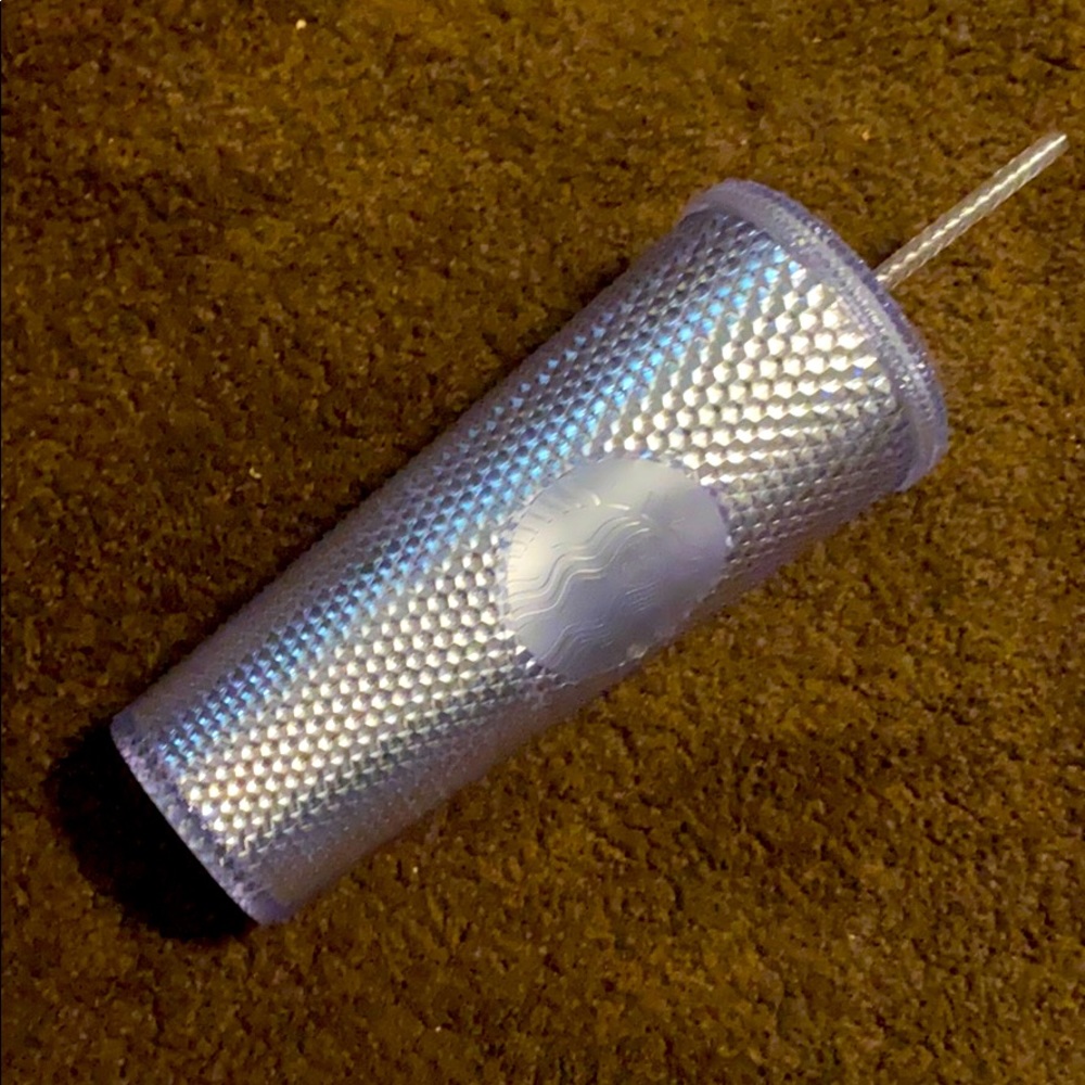 Starbucks silver rhinestone cup